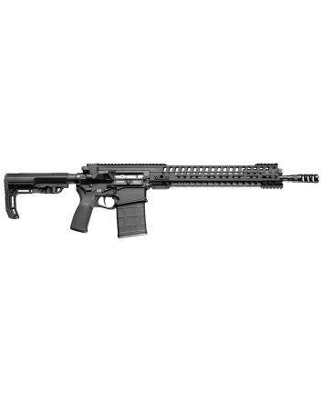 Patriot Ordnance Factory 01235 Revolution Gen4 7.62x51mm NATO 20+1 16.50" Nitride Treated Match Grade Barrel, Black Anodized Gen 4 Lower Receiver, Mission First Tactical Furniture, Ambidextrous