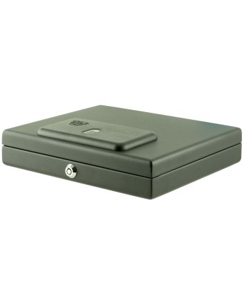 Bulldog BD4055B Magnum Top Load Vault Fingerprint ID Entry Black Powder Coat Steel Holds 1 Handgun 11.50" x 9.75" x 2.50"