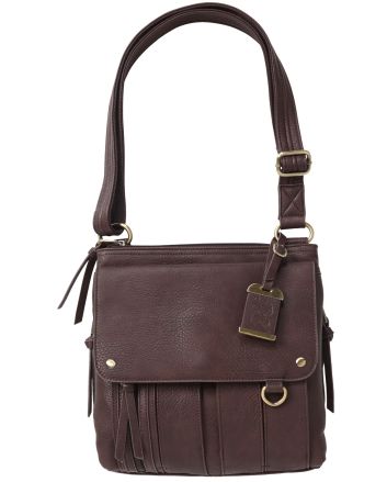 Bulldog BDP035 Cross Body Purse w/Holster Brown Leather Most Sm Pistols &amp; Revolvers Ambidextrous Hand
