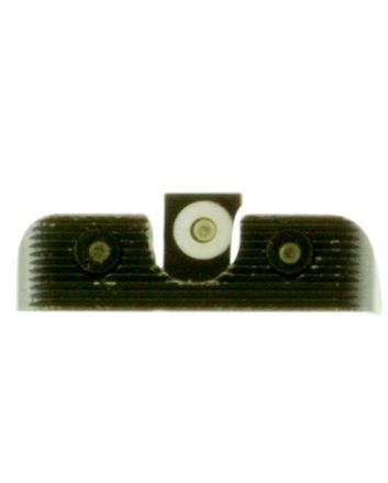 TruGlo TG231B1W Tritium ProBlack | Green Tritium White Outline Front Sight Green Tritium Rear Sight