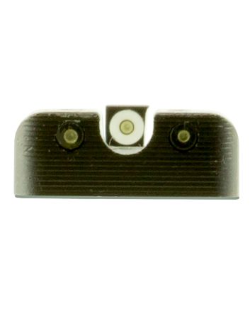 TruGlo TG231H1W Tritium ProBlack | Green Tritium White Outline Front Sight Green Tritium Rear Sight