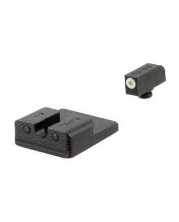 TruGlo TG231T2W Tritium ProBlack | Green Tritium White Outline Front Sight Green Tritium Rear Sight