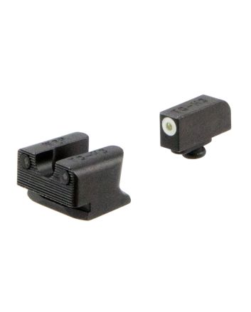 TruGlo TG231W2W Tritium ProBlack | Green Tritium White Outline Front Sight Green Tritium Rear Sight