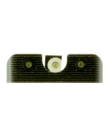 TruGlo TG231X1W Tritium ProBlack | Green Tritium White Outline Front Sight Green Tritium Rear Sight