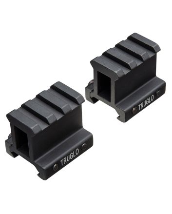 TruGlo TG8992B Picatinny Riser MountMatte Black Anodized