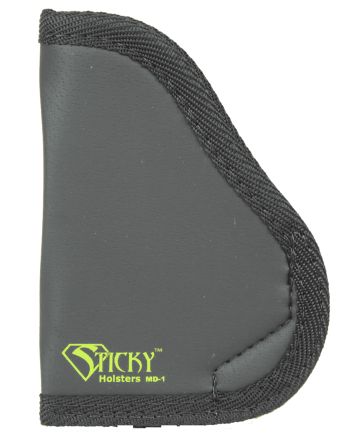 Sticky Holsters MD1 MD-1Black/Green Latex Free Rubber Fits Small 9mm Ambidextrous