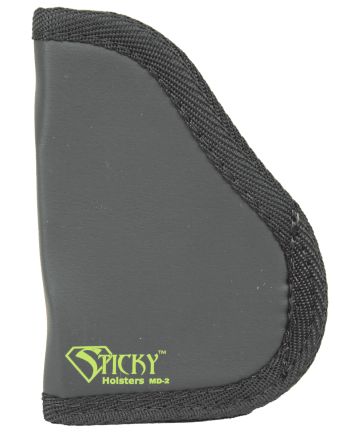 Sticky Holsters MD2 MD-2Black/Green Latex Free Rubber Fits S&amp;W Shield Ambidextrous