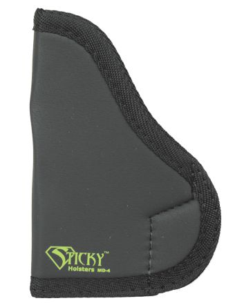 Sticky Holsters MD4 MD-4Black/Green Latex Free Rubber Fits Med Semi-Auto Ambidextrous