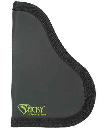 Sticky Holsters MD4MODLAS MD-4Black/Green Latex Free Rubber Fits Med Semi-Auto with Laser Ambidextrous