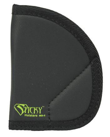 Sticky Holsters MD5 MD-5Black/Green Latex Free Rubber Fits Ruger LCR/S&amp;W J-Frame Ambidextrous