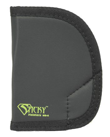 Sticky Holsters MD6 MD-6Black/Green Latex Free Rubber Fits Ruger SP101 Ambidextrous