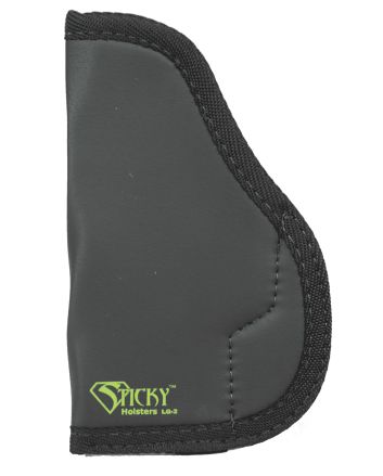 Sticky Holsters LG2 LG-2Black/Green Latex Free Rubber Fits Med/Lg Semi-Auto Ambidextrous