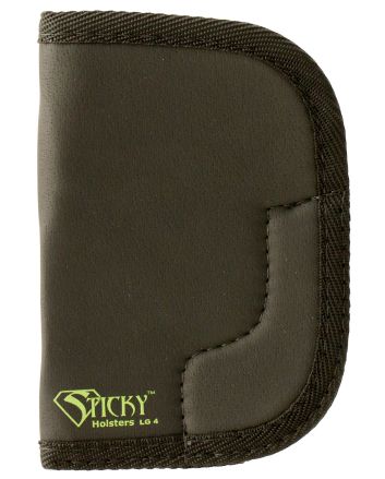 Sticky Holsters LG4 LG-4Black/Green Latex Free Rubber Fits Lg Revolvers up to 3" Ambidextrous