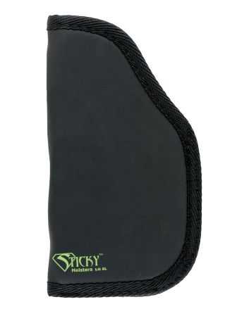 Sticky Holsters LG6LMODLS LG-6LBlack/Green Latex Free Rubber Fits 4-5" Lg Auto w/Laser Ambidextrous