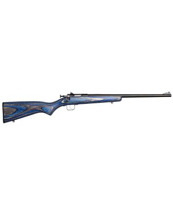 Crickett KSA2222 Youth22 LR 1rd 16.12" Blued Barrel &amp; Receiver, Fixed Front/Adjustable Rear Peep Sights, Blue Laminate Stock w/11.5" LOP, Rebounding Firing Pin Safety
