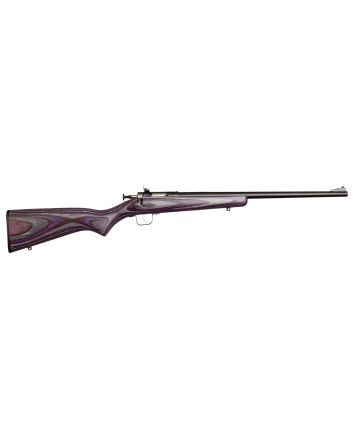 Crickett KSA2227 Youth22 LR 1rd 16.12" Blued Barrel &amp; Receiver, Fixed Front/Adjustable Rear Sights, Purple Laminate Stock w/11.5" LOP, Rebounding Firing Pin Safety