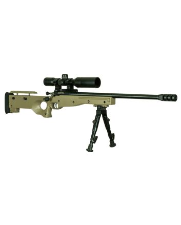 Crickett KSA2152 CPR Complete Package 22 LR Caliber with 1rd Capacity, 16.12" Barrel, Blued Metal Finish &amp; Fixed with Adjustable Cheekpiece Flat Dark Earth Stock Right Hand