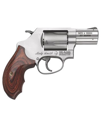Smith &amp; Wesson 162414 Model 60 Ladysmith *CA Compliant J-Frame 357 Mag/38 Special +P 5 Shot 2.12" Satin Stainless Steel Barrel, Satin Cylinder, Satin Stainless Steel Frame, Wood Grip, Exposed Hammer