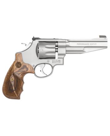 Smith &amp; Wesson 170210 Performance Center Model 627 357 Mag 8rd 5" Stainless Steel Barrel &amp; Cylinder Matte Silver Stainless Steel Frame with Wood Grip Includes Synthetic Grip