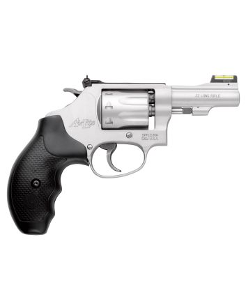 Smith &amp; Wesson 160221 Model 317 Kit Gun *CA Compliant 22 LR 8 Shot 3" Stainless Steel Barrel, Aluminum Alloy Cylinder &amp; J-Frame, HiViz Fiber Optic Green Front/Adjustable Rear Sights, Synthetic Grip