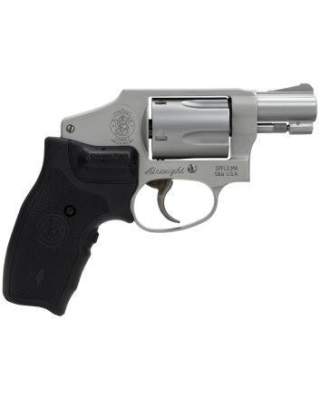 Smith &amp; Wesson 163811 Model 642 Airweight 38 Special + P 5 Shot 1.88" Stainless Steel Barrel/Cylinder, Matte Silver Aluminum Alloy J-Frame, Includes Crimson Trace LG-305 Lasergrip