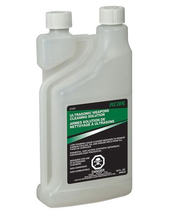 RCBS 87059 Ultrasonic Weapons Cleaning Solution Cleans Lubricates Protects 32 oz. Bottle