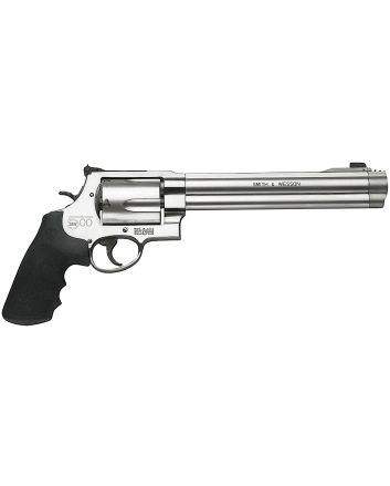Smith &amp; Wesson 163500 Model 500500 S&amp;W Mag Stainless Steel 8.38" Barrel &amp; 5rd Cylinder, SatinStainless Steel X-Frame, Fixed Compensator, Internal Lock