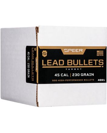 Speer 4691 Handgun45Cal 230gr Lead Round Nose 500 Per Box/1 Case