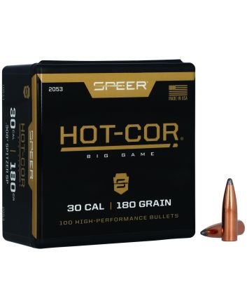 Speer 2053 Hot-Cor30Cal 180gr Spitzer Soft Point 100 Per Box/5 Case