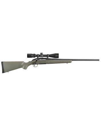 Ruger 16953 AmericanFull Size 6.5 Creedmoor 4+1 22" Matte Black Steel Barrel, Matte Black Picatinny Rail Steel Receiver, Moss Green Fixed Synthetic Stock, Vortex Crossfire II 4-12x44mm