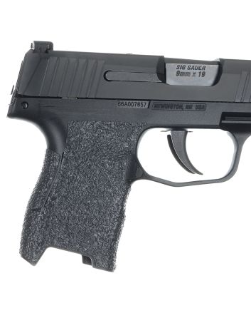 Talon Grips 001R Adhesive GripTextured Black Rubber for Sig Compact P320, P250, M17, M18 with Medium Grip Module