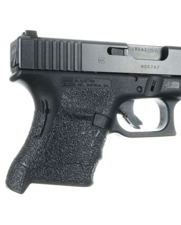Talon Grips 107R Adhesive GripCompatible w/ Glock 29SF/30SF/30S/36 Gen3, Black Textured Rubber