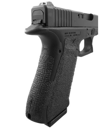 Talon Grips 113R Adhesive GripCompatible w/ Glock 17/22/24/31/34/35/37 Gen4 w/No Backstrap, Black Textured Rubber