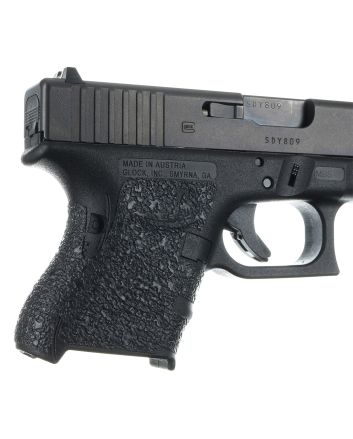 Talon Grips 116R Adhesive GripCompatible w/Glock 26/27/28/33/39 Gen4 w/No Backstrap, Black Textured Rubber