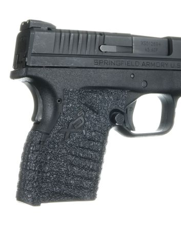 Talon Grips 207R Adhesive GripTextured Black Rubber for Springfield XD-S 9,40,45 with Small Backstrap