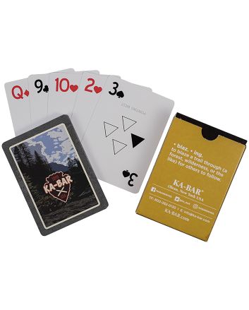 Ka-Bar 9914 Ka-Bar Playing Cards Multi-Color 3.50" Doubles as Trail Markers