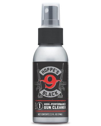 Hoppe's HBC2 Black Gun Cleaner Removes Oil Grease &amp; Dirt 2.50 oz. Aluminum Pump Bottle