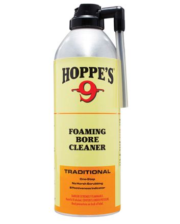 Hoppe's 908 No. 9 Bore Cleaner Foam Style Cleaner Removes Copper &amp; Powder Residue12 oz. Spray Bottle