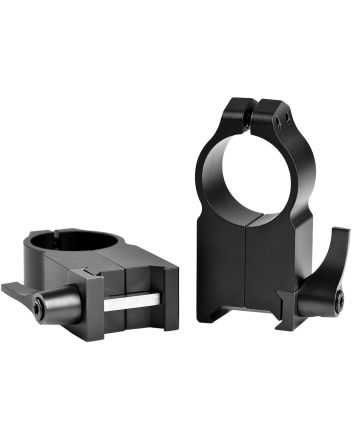 Warne 204LM Vertical Rings Maxima Matte Black 1" Ultra High Quick Detach 0 MOA