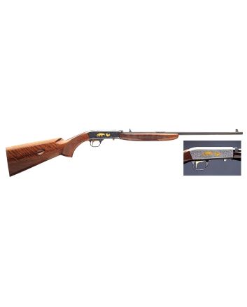 Browning 021003102 SA-22 Takedown 22 LR 10+1 19.30" Polished Blued/ 19.30" Light Sporter Barrel, Satin Gray Engraved with 24K Gold Receiver, Gloss American Walnut Stock, Right Hand