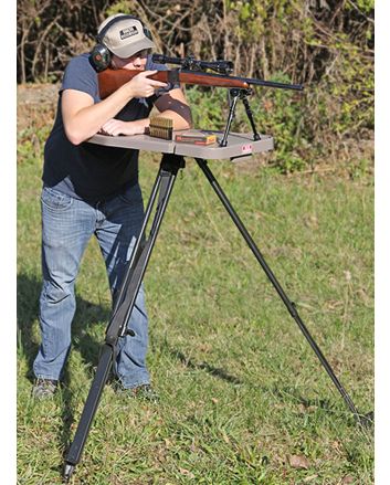 MTM Case-Gard HLST Hi-Low Shooting Table Black/FDE 18"-55" High