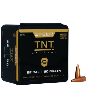 Speer 1030 TNT22Cal 50gr Jacketed Hollow Point 100 Per Box/5 Case