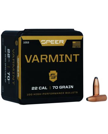 Speer 1053 Varmint22Cal 70gr Jacketed Soft Point 100 Per Box/5 Case