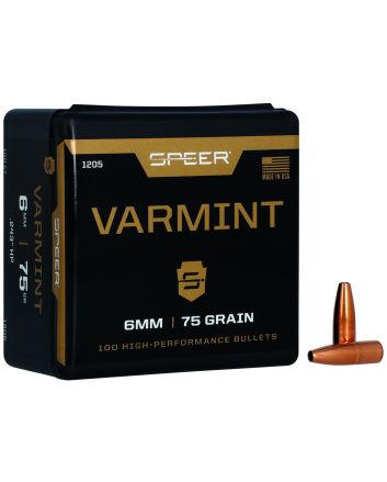 Speer 1205 Varmint6mm 75gr Jacketed Hollow Point 100 Per Box/5 Case