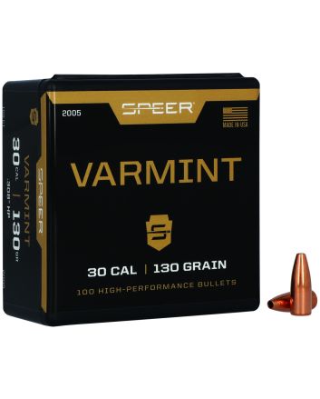 Speer 2005 Varmint30Cal 130gr Jacketed Hollow Point 100 Per Box/5 Case