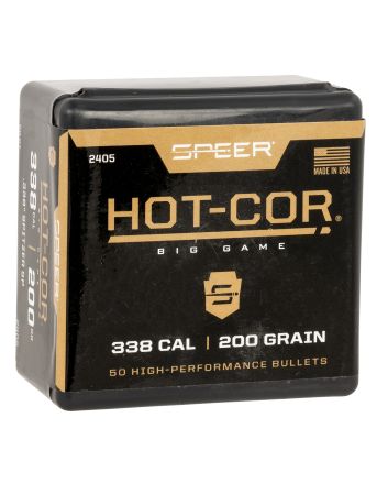 Speer 2405 Hot-Cor338Cal 200gr Spitzer Soft Point 50 Per Box/5 Case