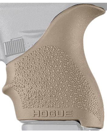 Hogue 18203 HandAll Beavertail Grip Sleeve Textured Flat Dark Earth Rubber for Glock 42, 43