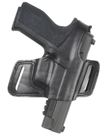 Bianchi 15706 Black WidowOWB Size 01 Black Leather Belt Slide Fits S&amp;W J Frame Fits Taurus 85 Fits Charter Arms Undercover Right Hand
