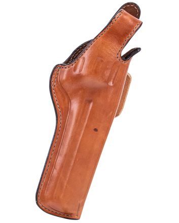 Bianchi 13652 5BHL ThumbsnapOWB Tan Leather Belt Loop Fits Ruger RedHawk Right Hand