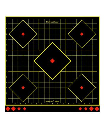 Birchwood Casey 34175 Shoot-N-C Reactive Target Self-Adhesive Paper Multi Color 17.75" 5-Diamond 5 Pack